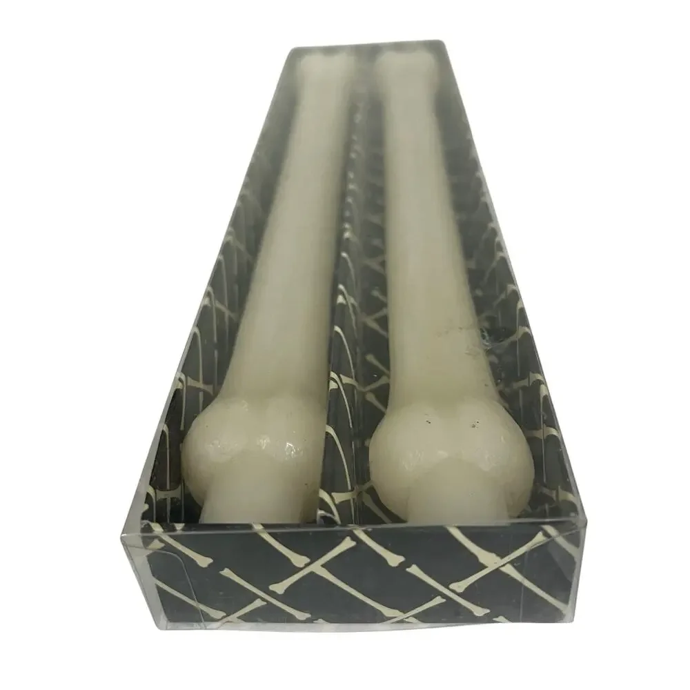 Bone Chilling Skeleton Halloween Taper Candles Two’s Company Novelty Spooky